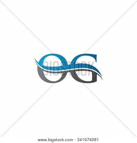Swoosh Letter Og Logo Design Vector Template. Water Wave Og Logo Vector.