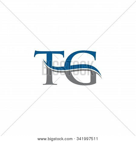 Swoosh Letter Tg Logo Design Vector Template. Water Wave Tg Logo Vector.
