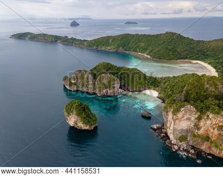 Koh Phi Phi Thailand, Turquoise Clear Water Thailand Koh Pi Pi, Scenic Aerial View Of Koh Phi Phi Do