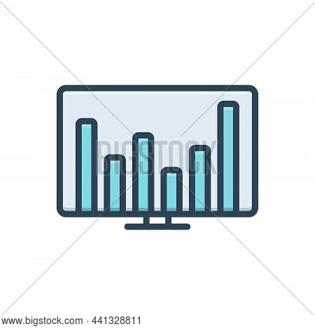 Color Illustration Icon For Financial-data Financial Data Commercial Economic Monetary Pecuniary Gra