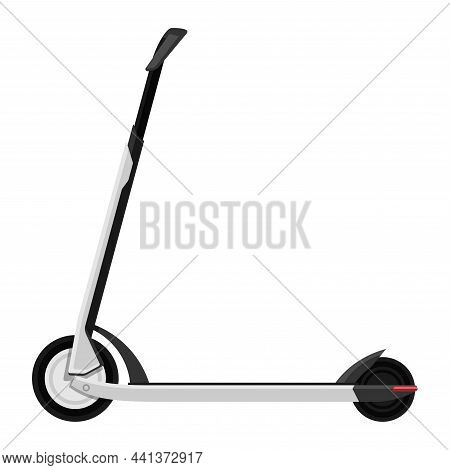 Sustainable Transport - Popular Electric Kick Scooter Isolated Vector Illustration