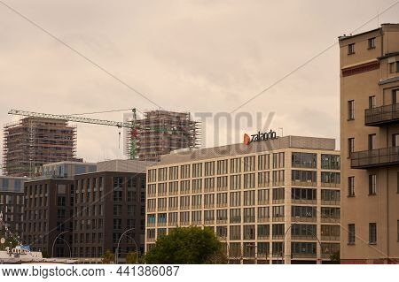 Berlin, Germany - September 18, 2021: Zalando Main Office Building