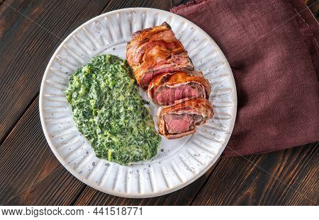 Bacon-wrapped Beef Steack