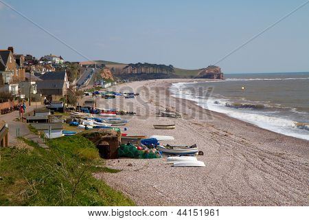 Budleigh Salterton Devon Anglie, Velká Británie