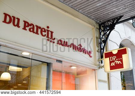 Bordeaux , Aquitaine , France - 11 21 2021 : Du Pareil Au Même Text Sign And Brand Text Logo Dpam Of