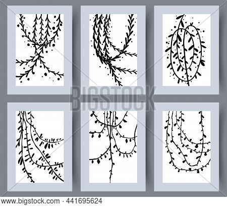 Printable Wall Art Vector Poster Set Vector.