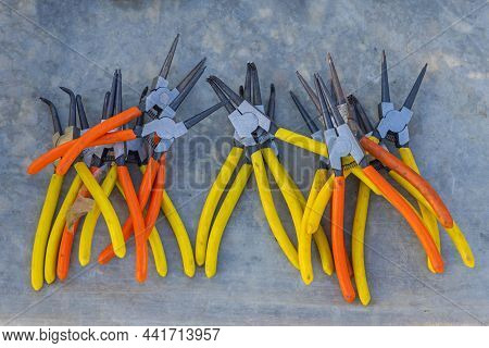 Safety Snap Ring Pliers Angle And Straight Hand Tools