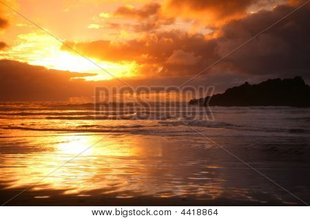 Spiaggia di Karekare tramonto