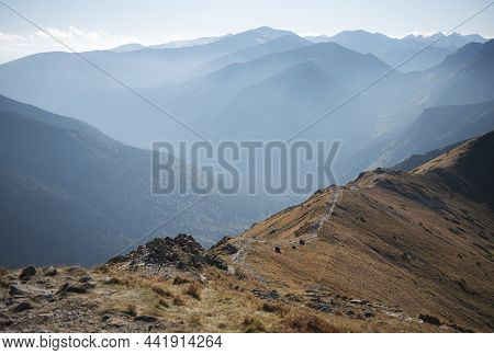 Mountain Panorama Of The Tatra Mountains From Kasprowy Wierch