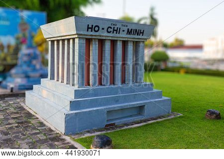 Pattaya City, Chonburi Province, Thailand - March 17, 2018: Replica Of President Ho Chi Minh Mausole