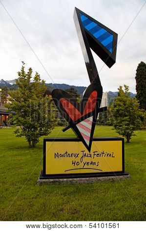 Montreux Jazz Festival Sign