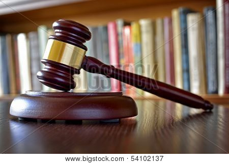 Gavel, Symbol Of Judicial Decisions And Justice