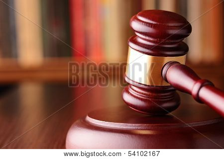 Gavel, Symbol Of Judicial Decisions And Justice