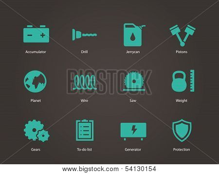 Tools icons.