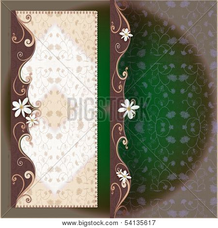 grey etnic weddingcard