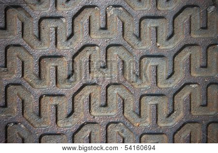 Metal Surface With Linear Pattern