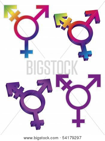 Transgender Symbols Illustration