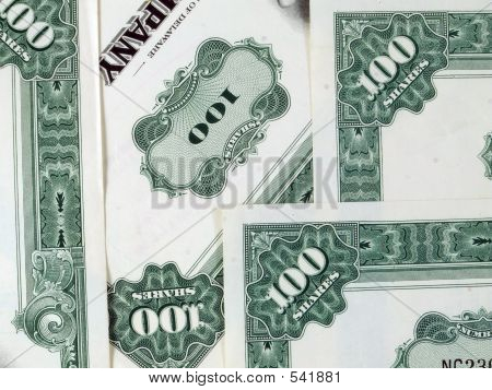 Azioni di società In verde