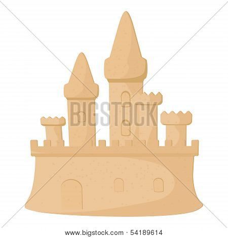 Abstract sandcastle