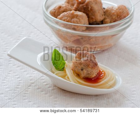 meatball one bite appetizer