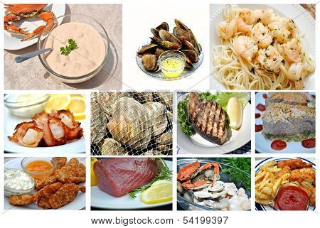 Seafood Collage