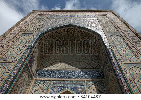 Decoration of the Shakhizinda complex, Samarkand, Uzbekistan