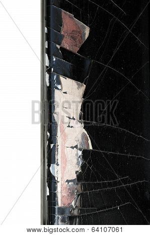 Car bumper crack detail