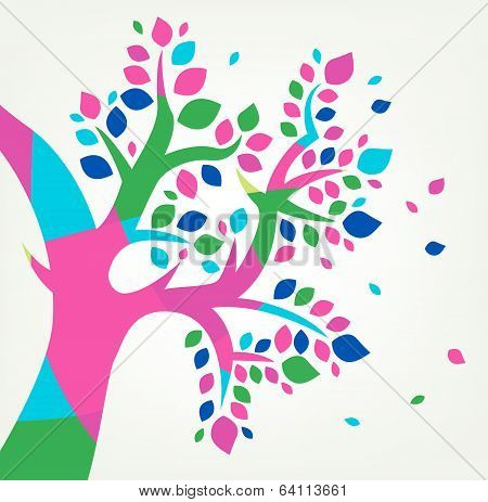 Colorful Tree Logo