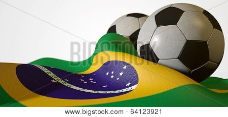 Brazil Flag And Soccer Ball