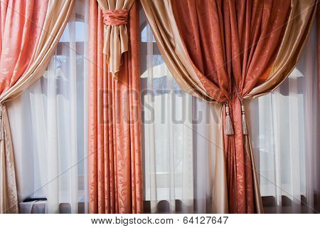 interior room. curtains. drapes. bedroom