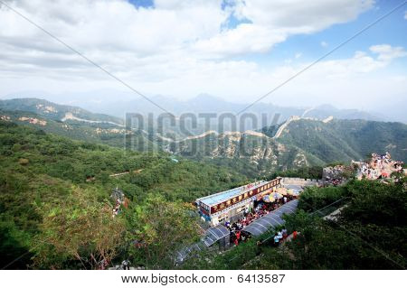 만리 장성의 Badaling 베이징 근처에