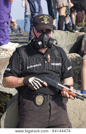 Asbury Park Zombie Walk 2013 - Security Zombie