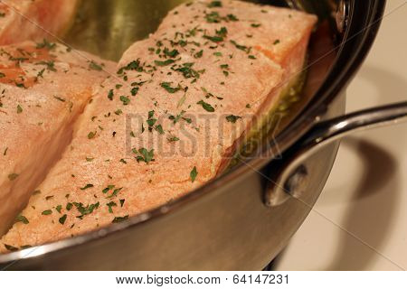Pan Searing Salmon