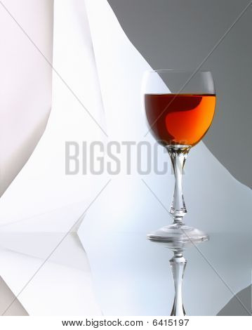 een glas wijn