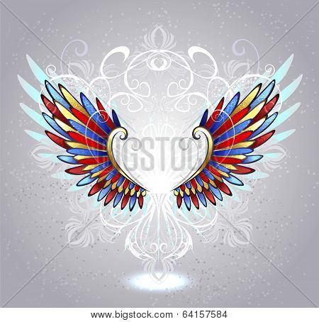 stained glass wings