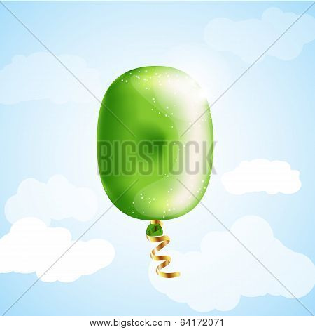 Number null balloon