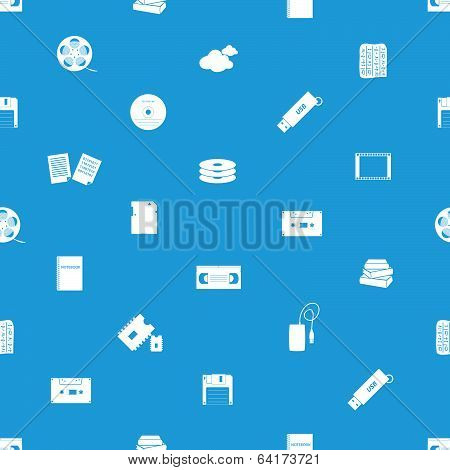 data storage media blue and white pattern eps10