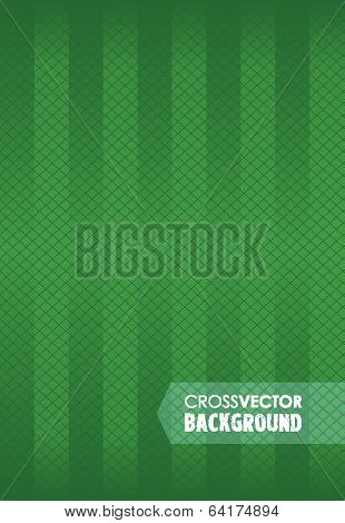 cross line green background
