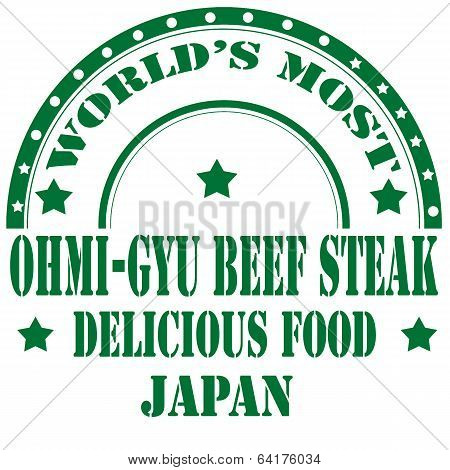 Ohmi Gyu Beef Steak-stamp