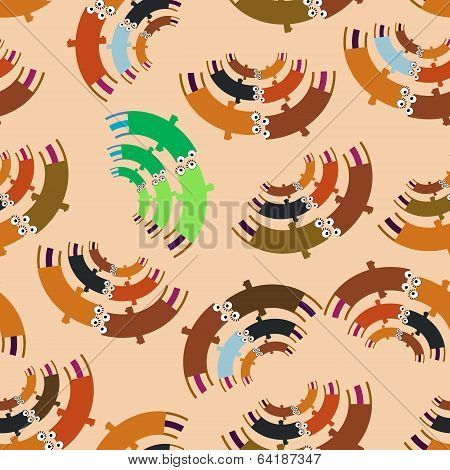 Abstract retro seamless pattern