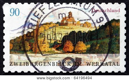Postage Stamp Germany 2011 Two-castles-view In The Werratal