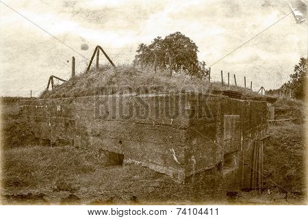 Bunker Pillbox Great World War 1 Flanders Belgium