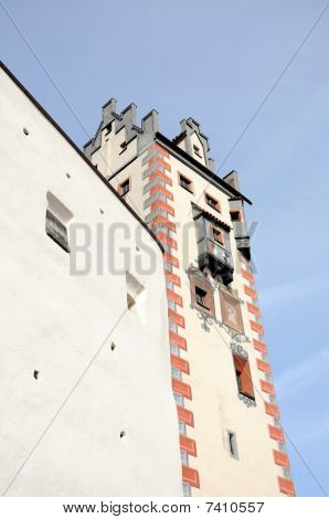 Wieża starego zamku w Fuessen