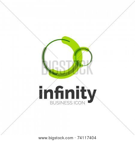 Loop, infinity business icon, logo abstract design