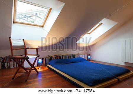 Beautiful modern penthouse, bedroom view