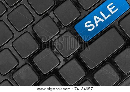 Keyboard Close Up,top View, Sale Shopping Online Concept Word