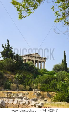 Ancient Agora at Athens, Greece - travel background