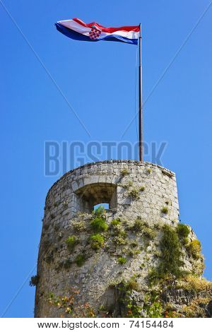 Old fort in Split, Croatia - architecture background