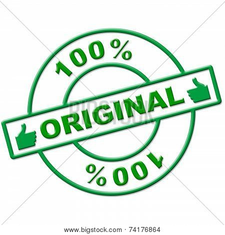 Hundred Percent Original Shows Real Kosher And Completely