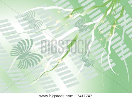 Butterfly mod en lys baggrund